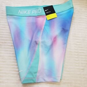 Nike Pro Unicorn Dri Fit girls XL 3" Multi-Color Pastel Training Shorts NWT